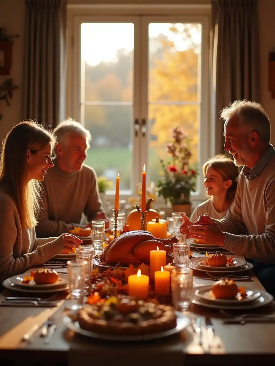 Thanksgiving family celebration